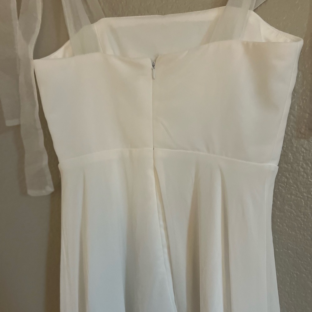 NWOT Radiant Romance White Tie-Strap Maxi Dress - Picture 8 of 9